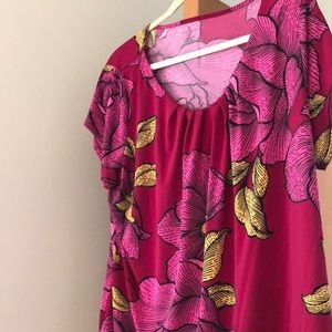 Worthington tagless 2x short-sleeved blouse